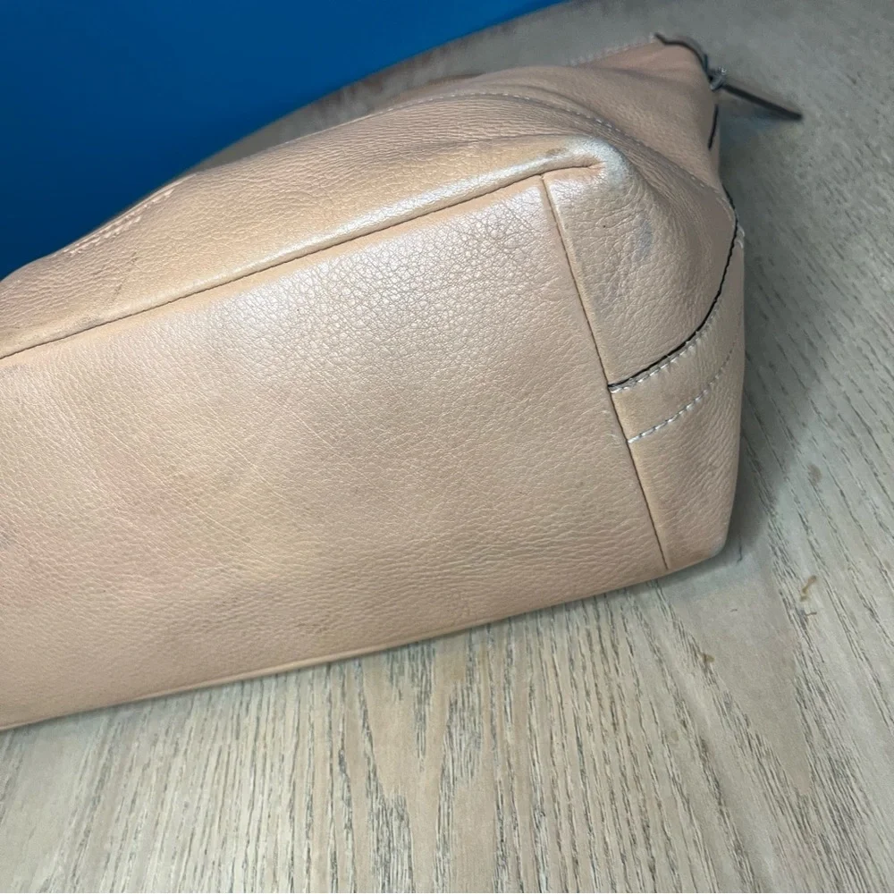 Vintage Coach Slouchy Pebbled Leather Hobo Y2K Shoulder Bag Tan - Picture 8 of 14